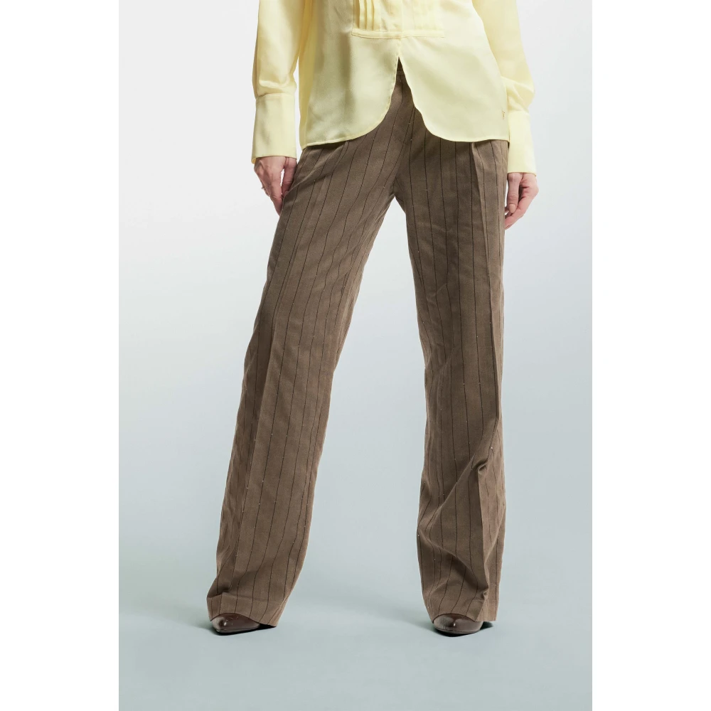 Kocca Sprankelende Gestreepte Broek Multicolor Dames