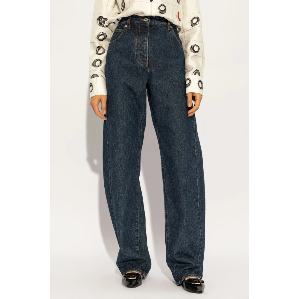 Salvatore Ferragamo Hoge taille jeans Blue Dames