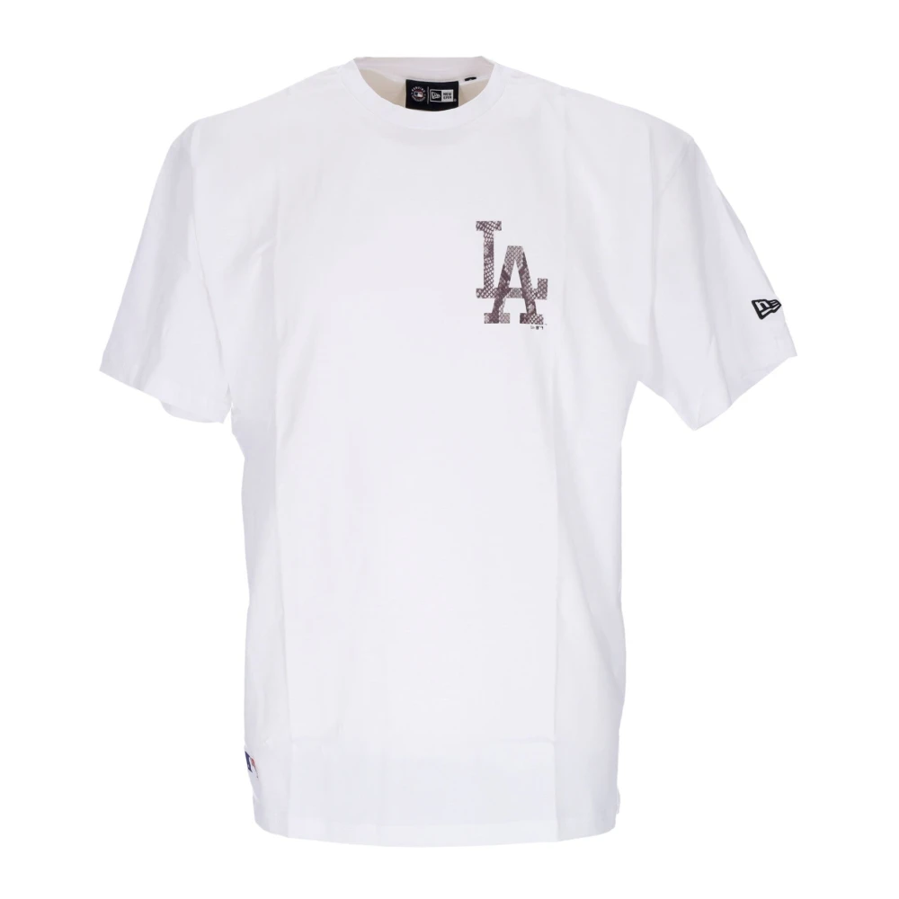 New era Dodgers Logo Oversize Tee Wit White Heren