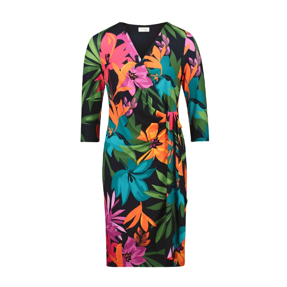 Vera Mont Donna Multicolor Jersey Midi Dress