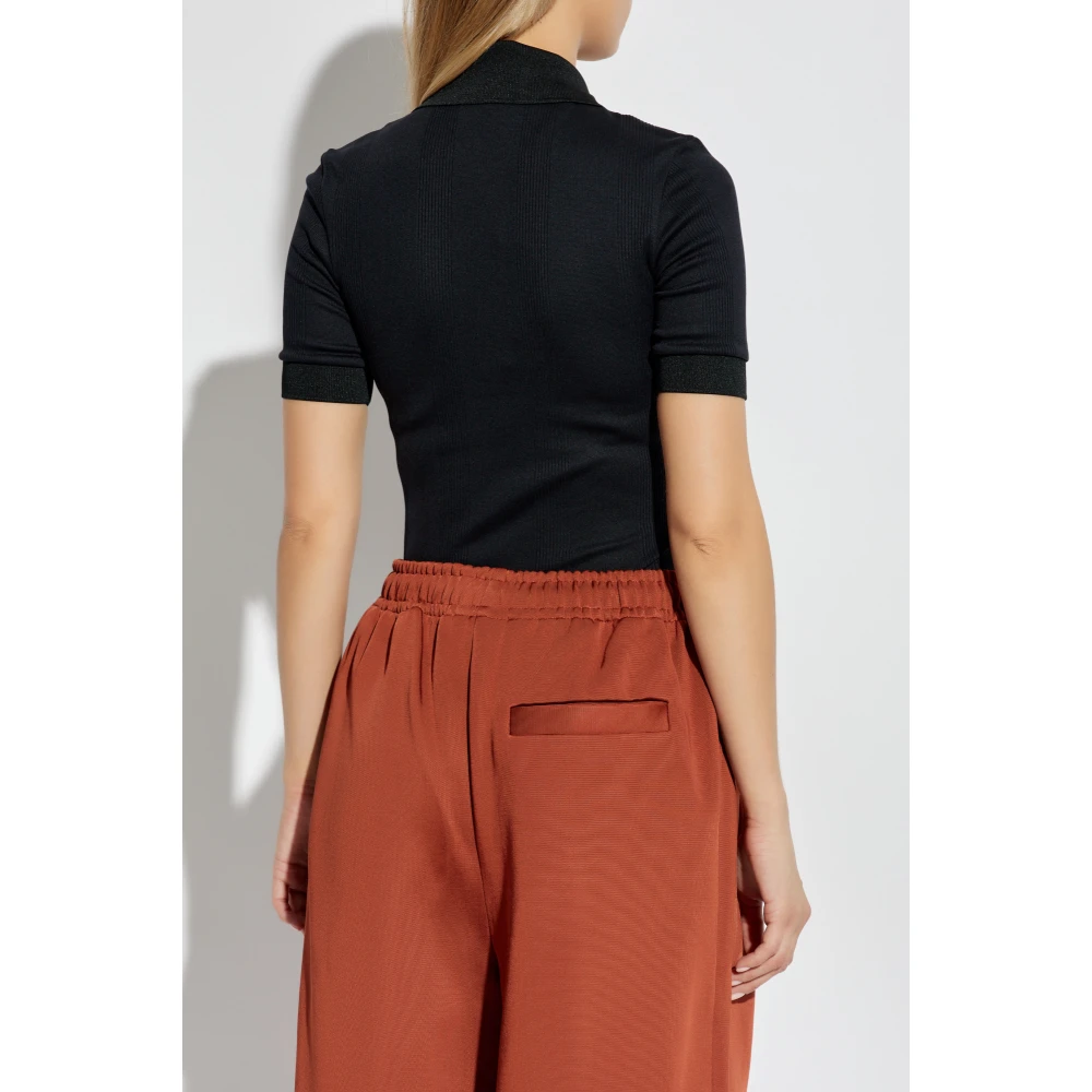 Lacoste Polo met logo Black Dames