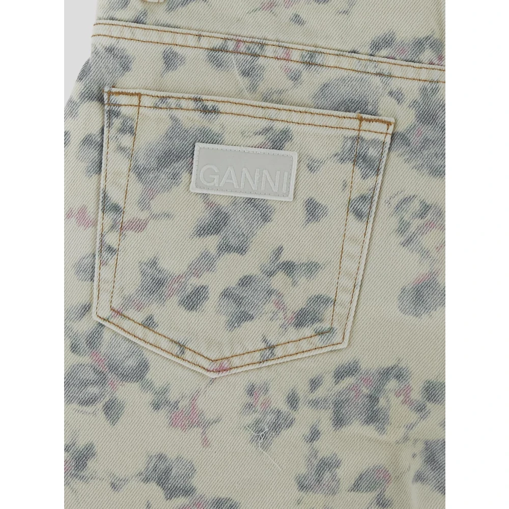 Ganni Dames Denim Mode Gray Dames