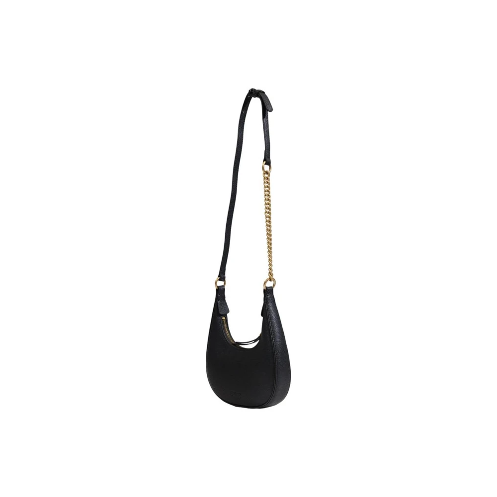 pinko Zwarte Leren Handtas Dames Tassen Black Dames