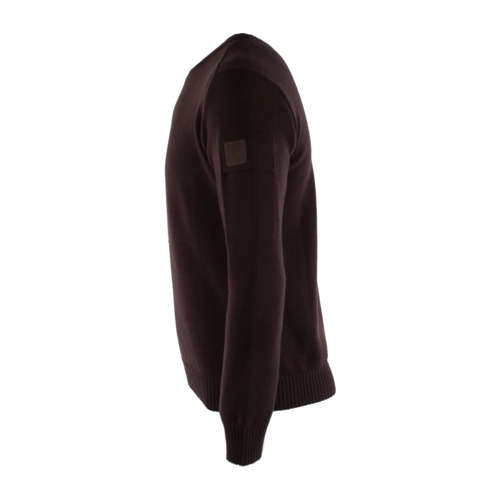 C.P. Company Bruine Wolmix Heren Trui Brown Heren