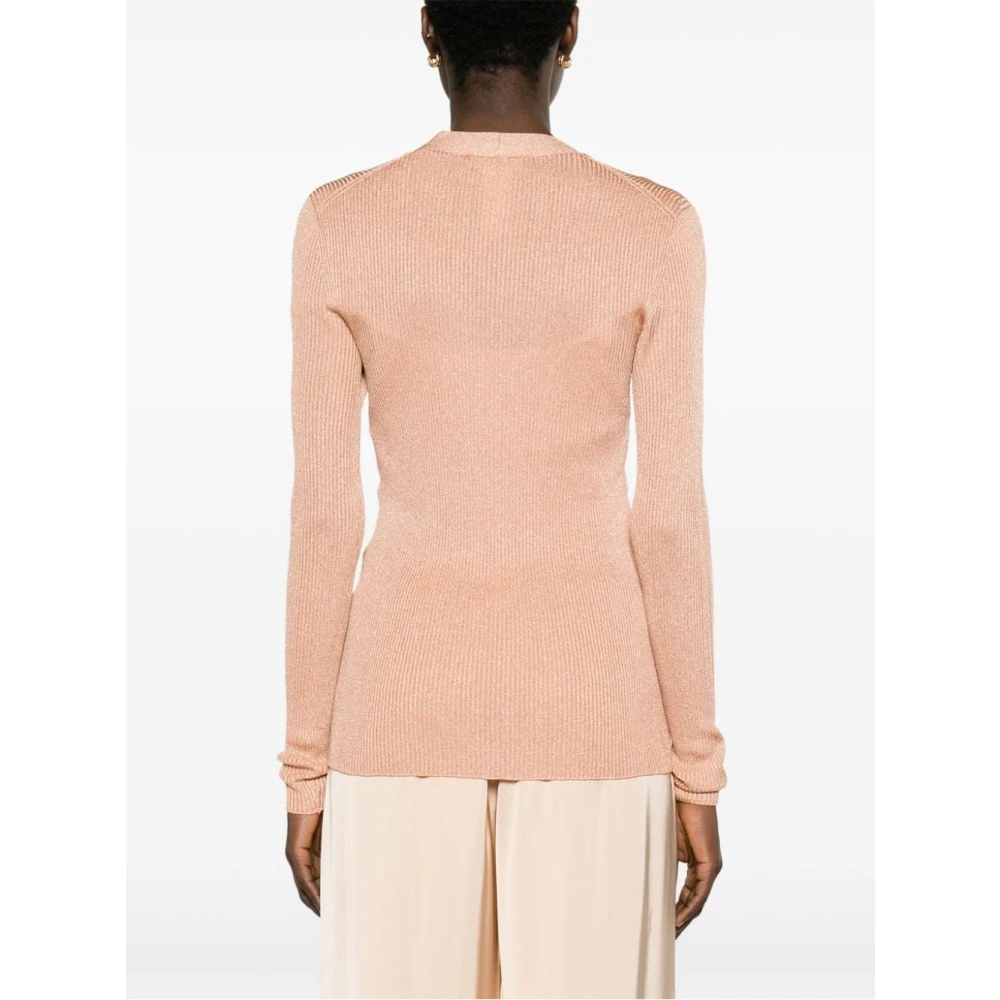 Fabiana Filippi Roze Gebreide Kleding Ss24 Dames Pink Dames