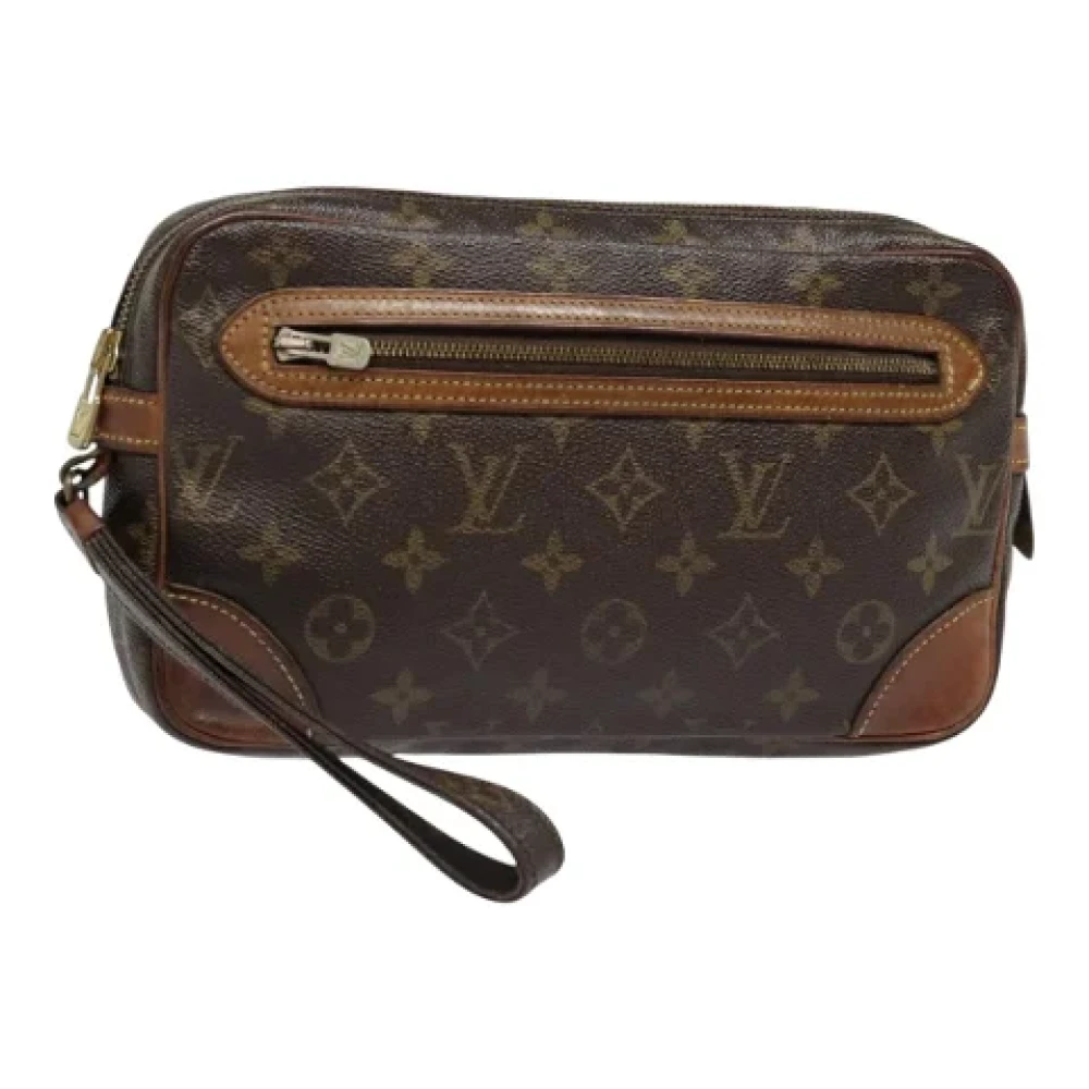 Louis Vuitton Vintage Pre-owned Canvas clutches Brown Dames