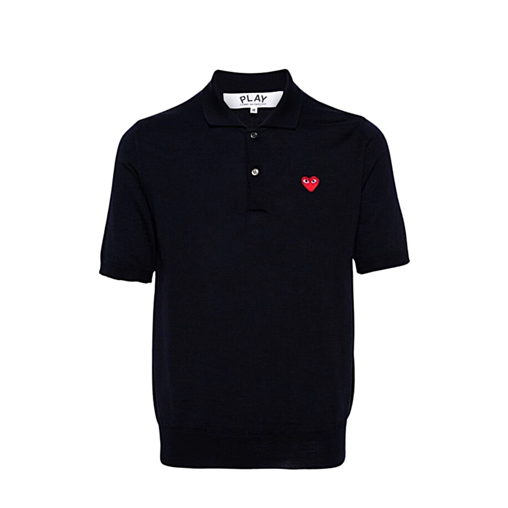 Comme des Garçons Klassiek Polo Shirt voor Mannen Black Heren