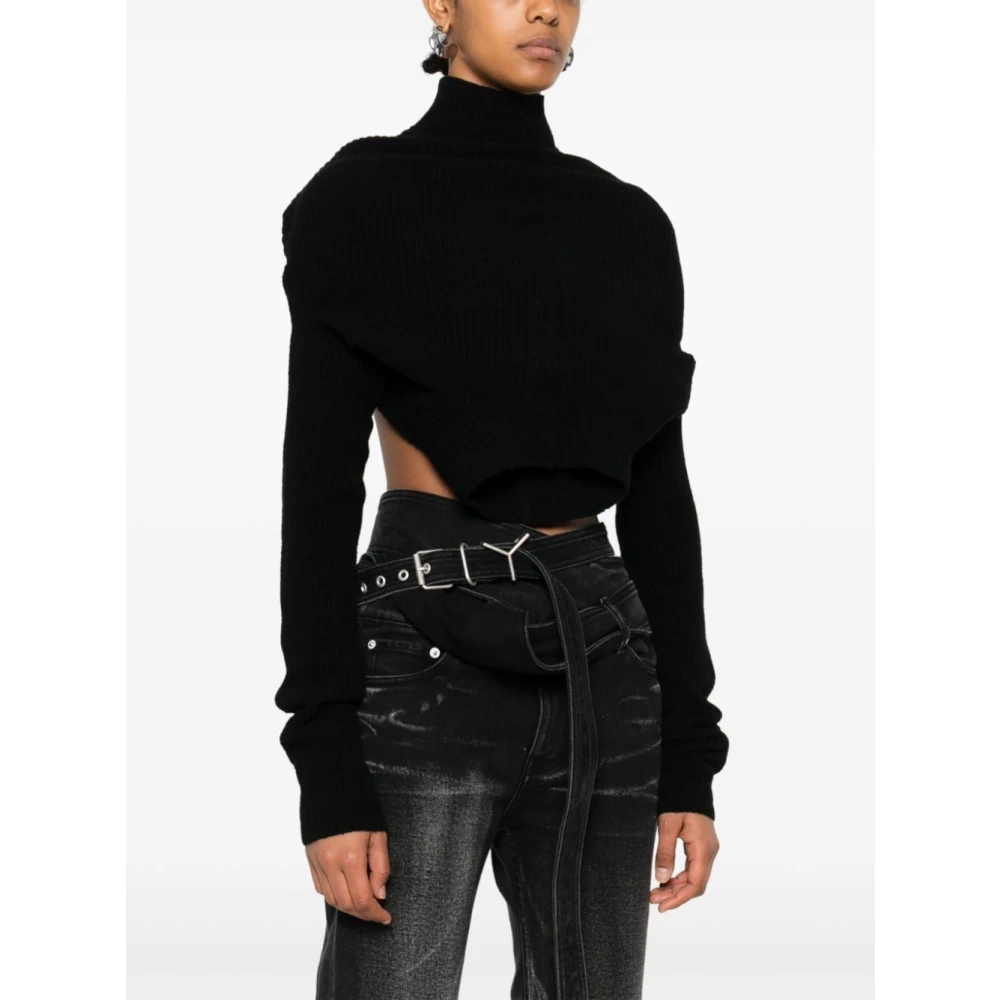 Rick Owens Headon Dbl Sweater Black Dames