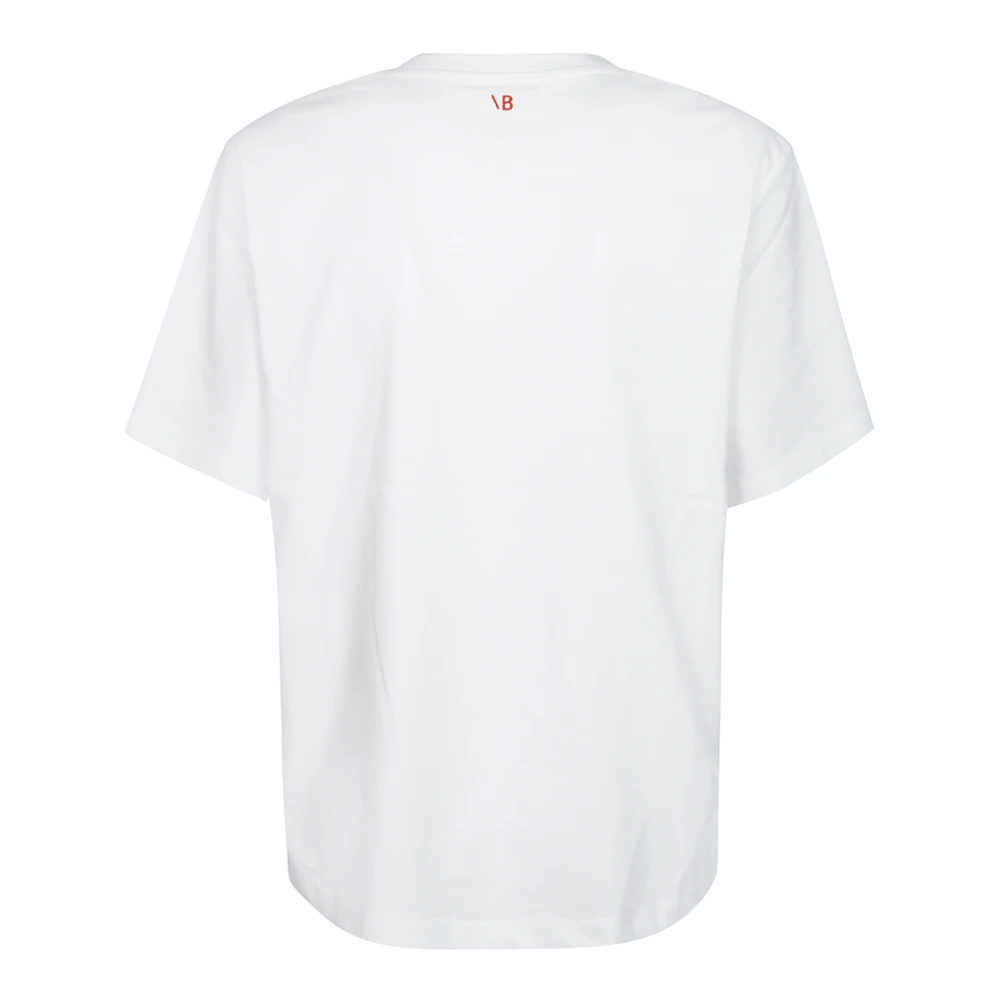 Victoria Beckham WIE DE F*** IS Slogan Tee White Dames