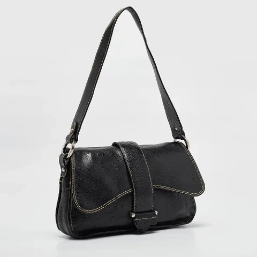 Bally Pre-owned Leather shoulder-bags Black Dames
