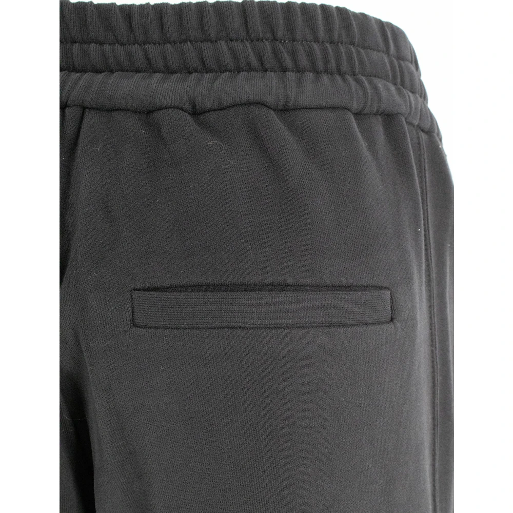 BRUNELLO CUCINELLI Sportieve Loose Fit Broek voor Dynamische Vrouwen Black Dames