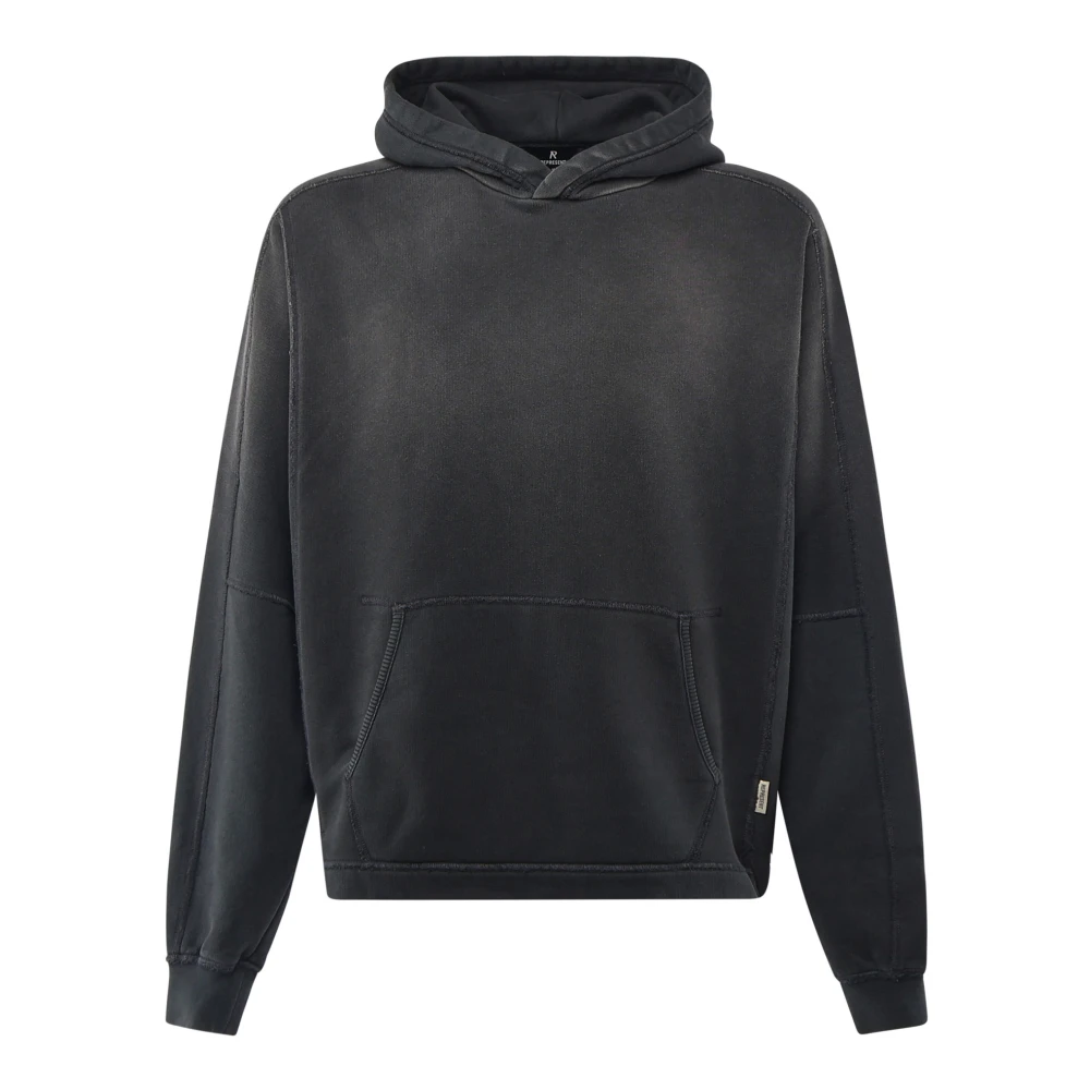 Represent Zwarte Oversized Sweater met Capuchon Black Heren