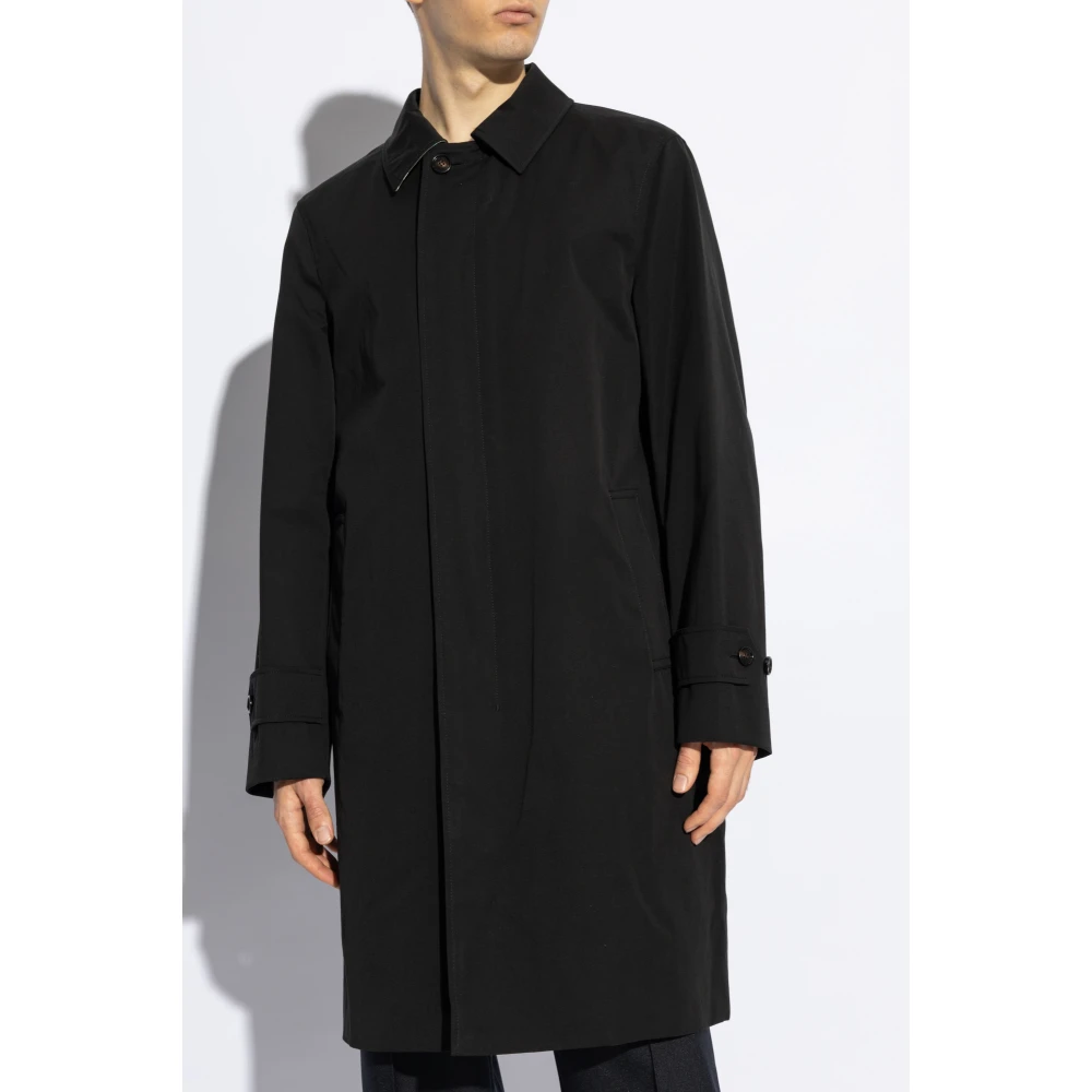 Burberry Katoenen trenchcoat Black Heren