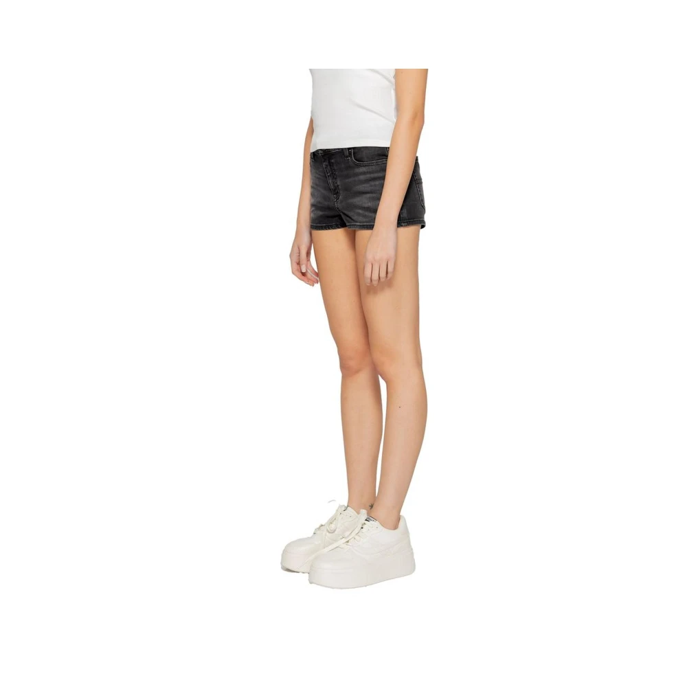 Tommy Jeans Geregenereerde Katoenmix Dames Shorts Black Dames