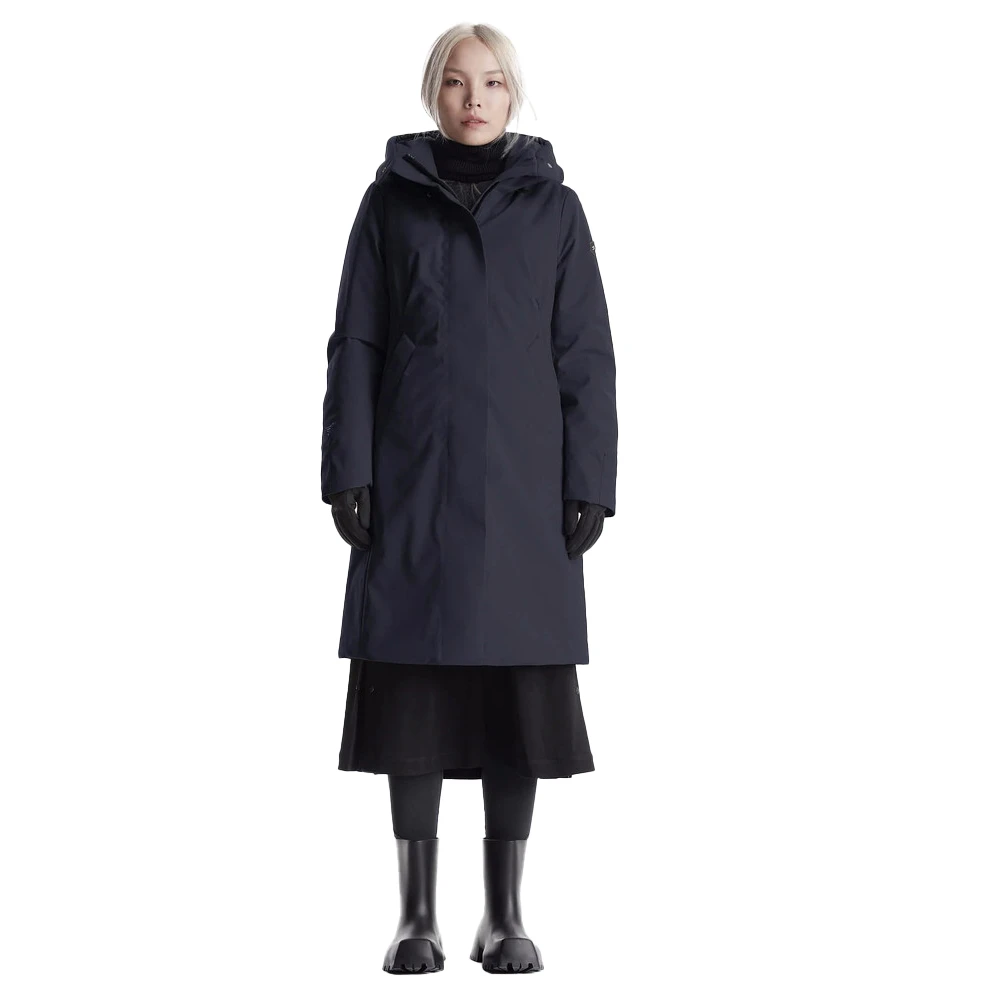 Krakatau Stedelijke Regen Parka Gaia Zwart Black Dames