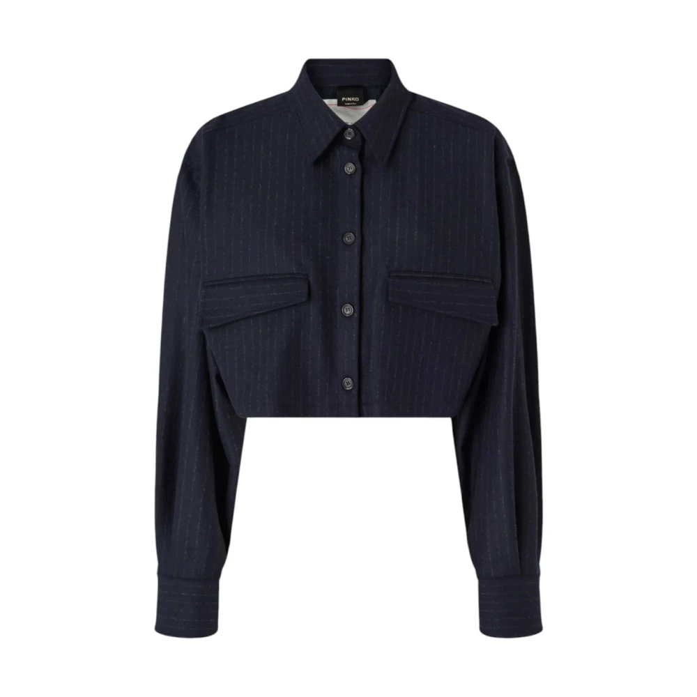 Pinko , Shirts, Female, Blue, M/L, Taurasi Shirt - Image 3