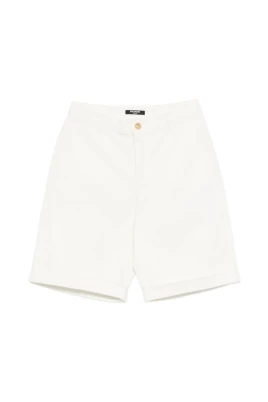 Denimshorts med knappar