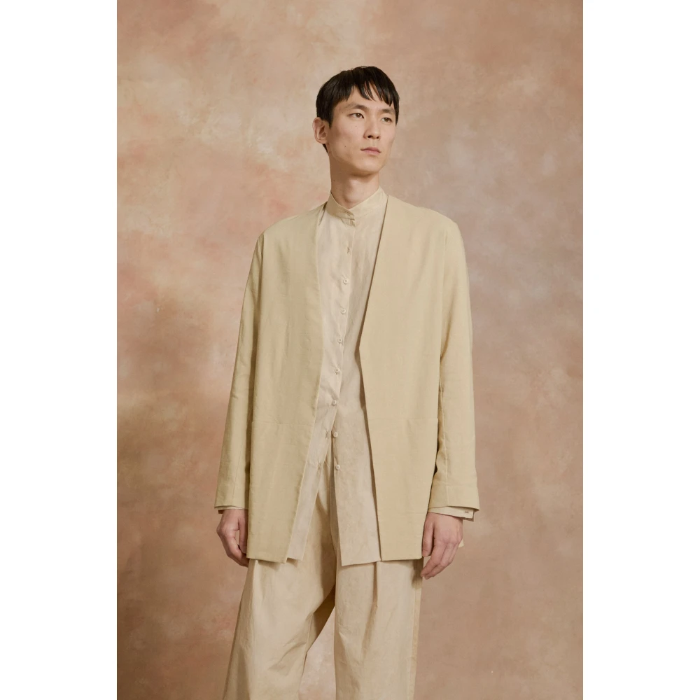 Cortana Mite beige oversized jas Beige Dames