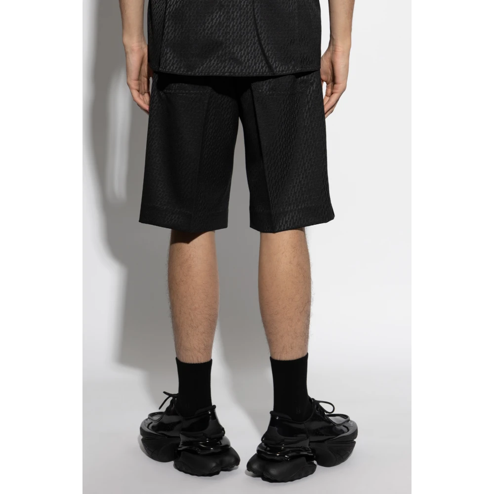Helmut Lang Elastische taille shorts Black Heren