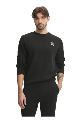 Bomulls-sweatshirt med logotyp
