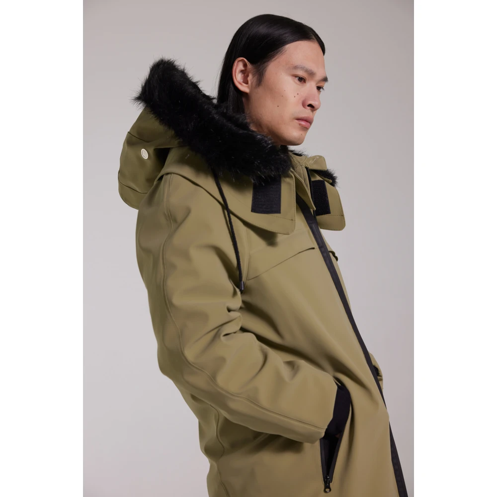 Stutterheim Waterdichte Matte Fishtail Parka Green Heren