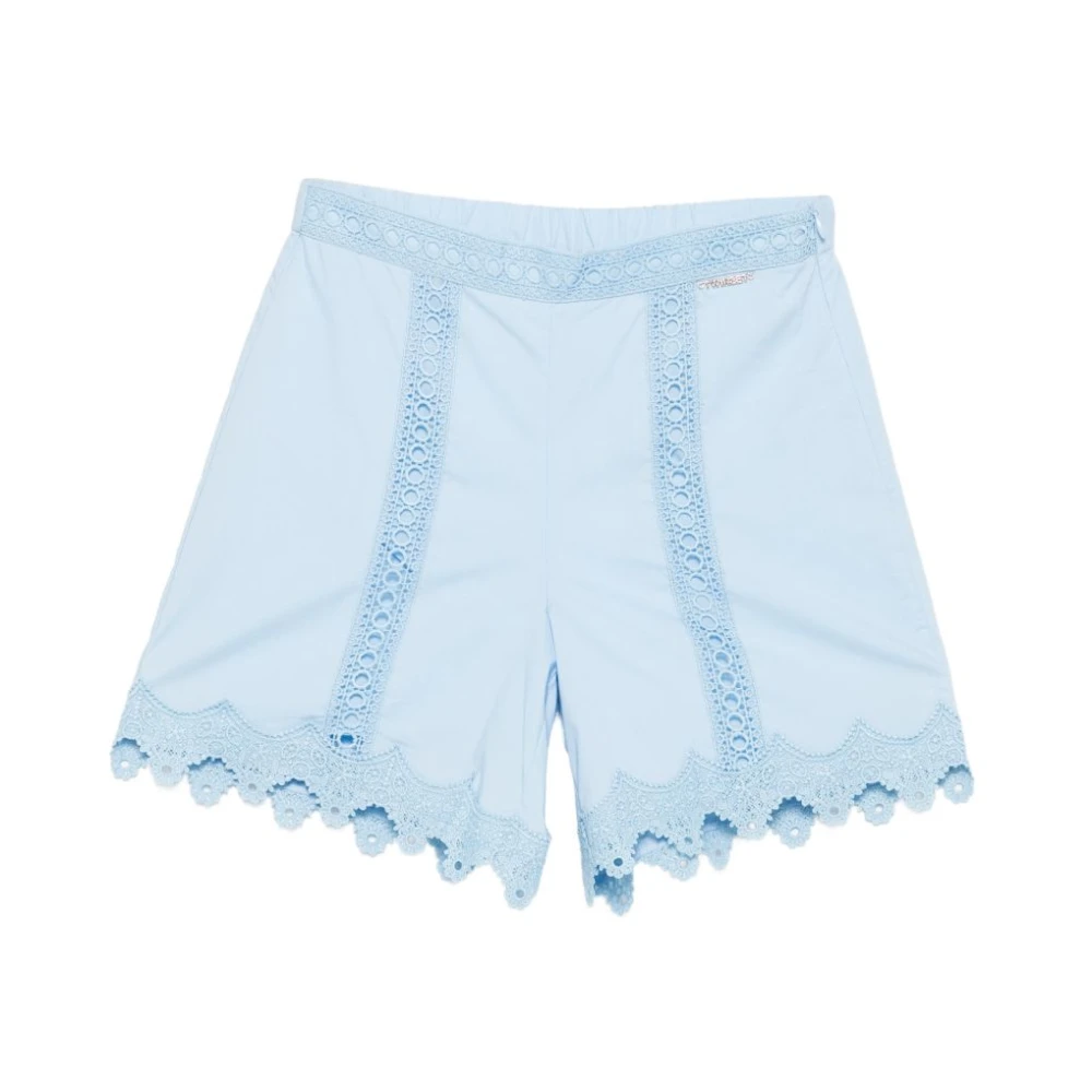 Twinset Unisex Kids Blue Twin-Set Shorts - Shorts - 14 Y - Kids