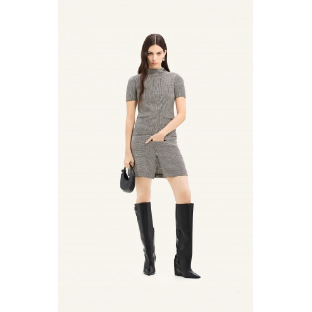 Courrèges Luxe Montpellier Top Prince de Galles Gray Dames