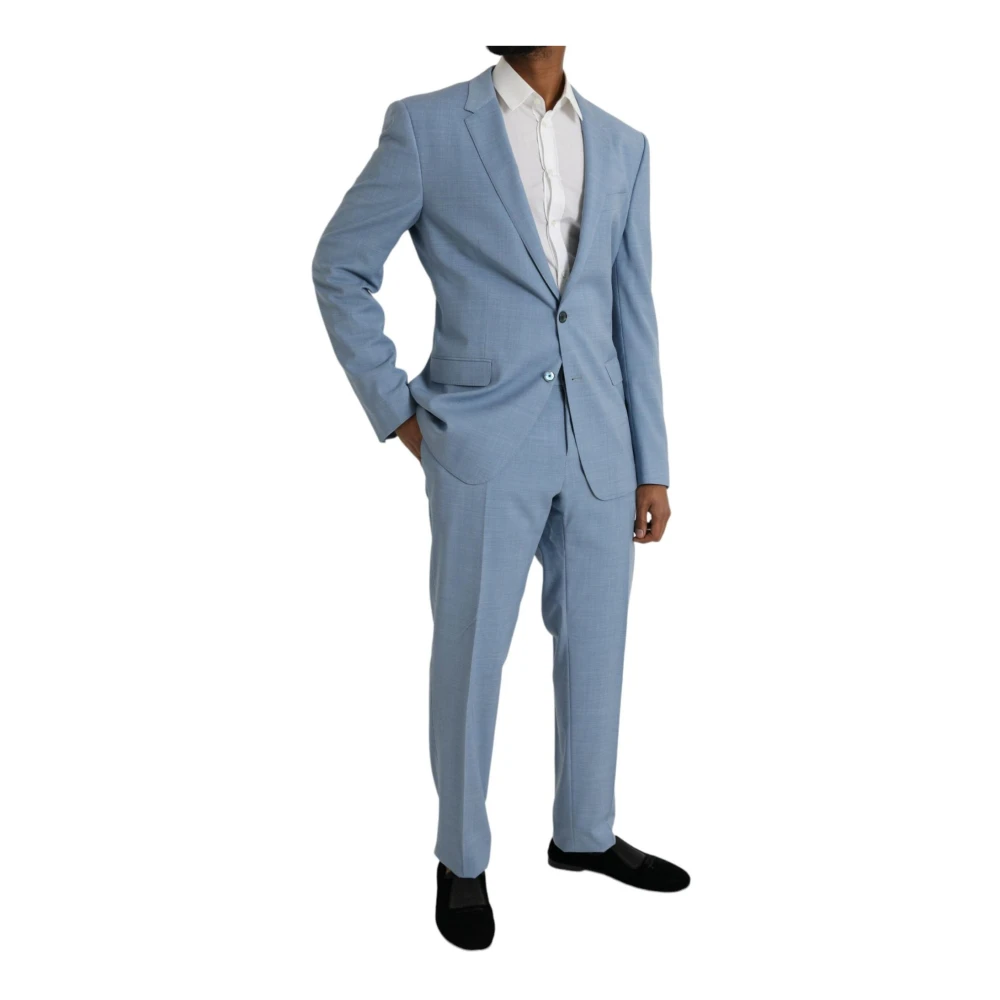 Dolce & Gabbana Italiaans Slim Fit 2-Delig Pak Blue Heren
