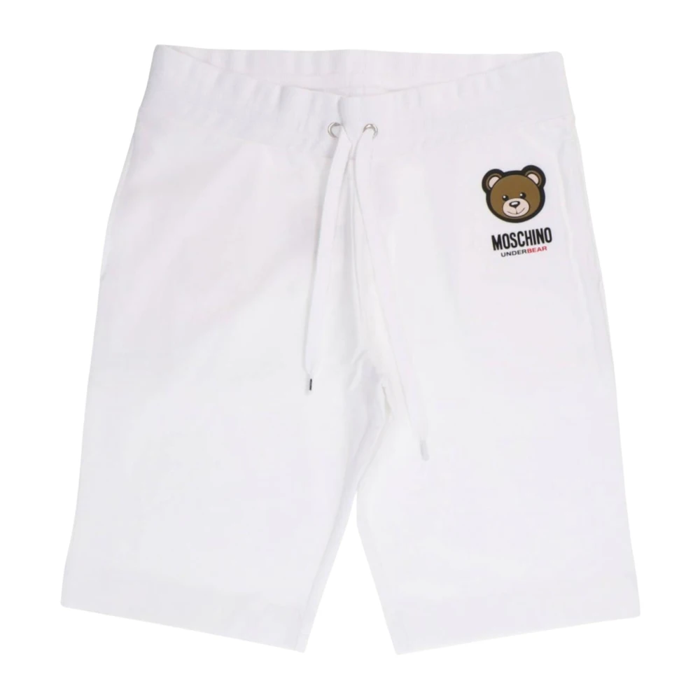Moschino Witte Shorts met Stijl 1V1A688944090001 White Heren