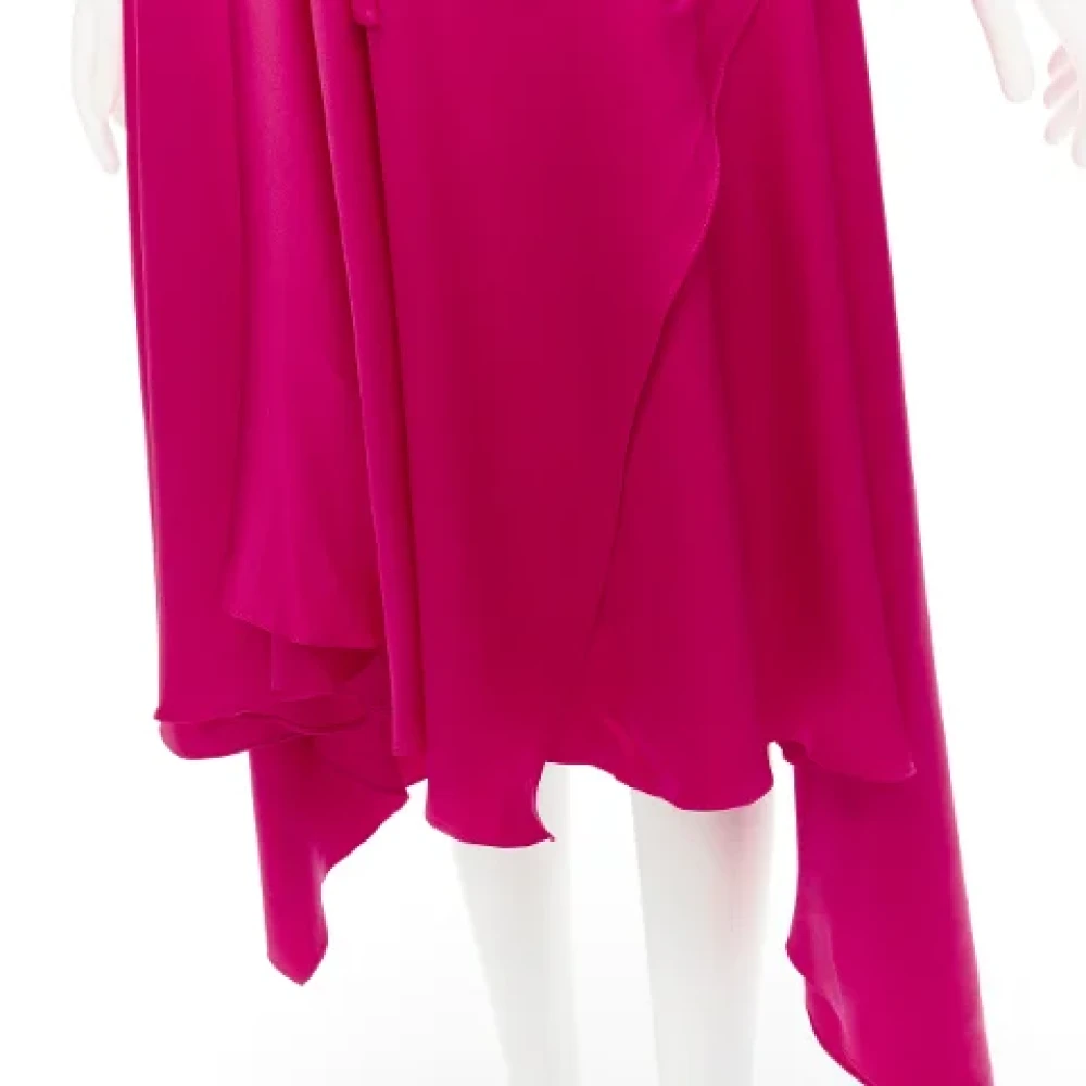 Alexander McQueen Pre-owned Silk dresses Pink Dames