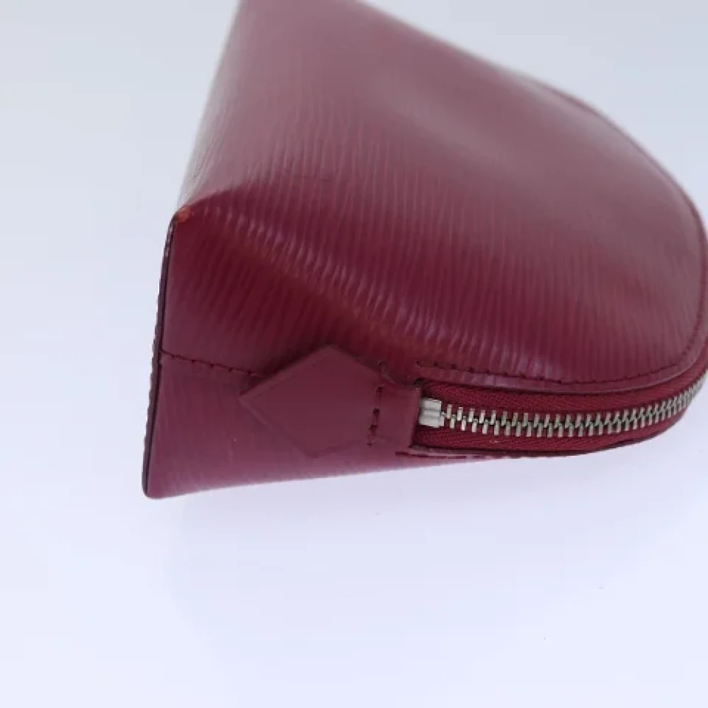 Louis Vuitton Vintage Pre-owned Metal pouches Red Dames