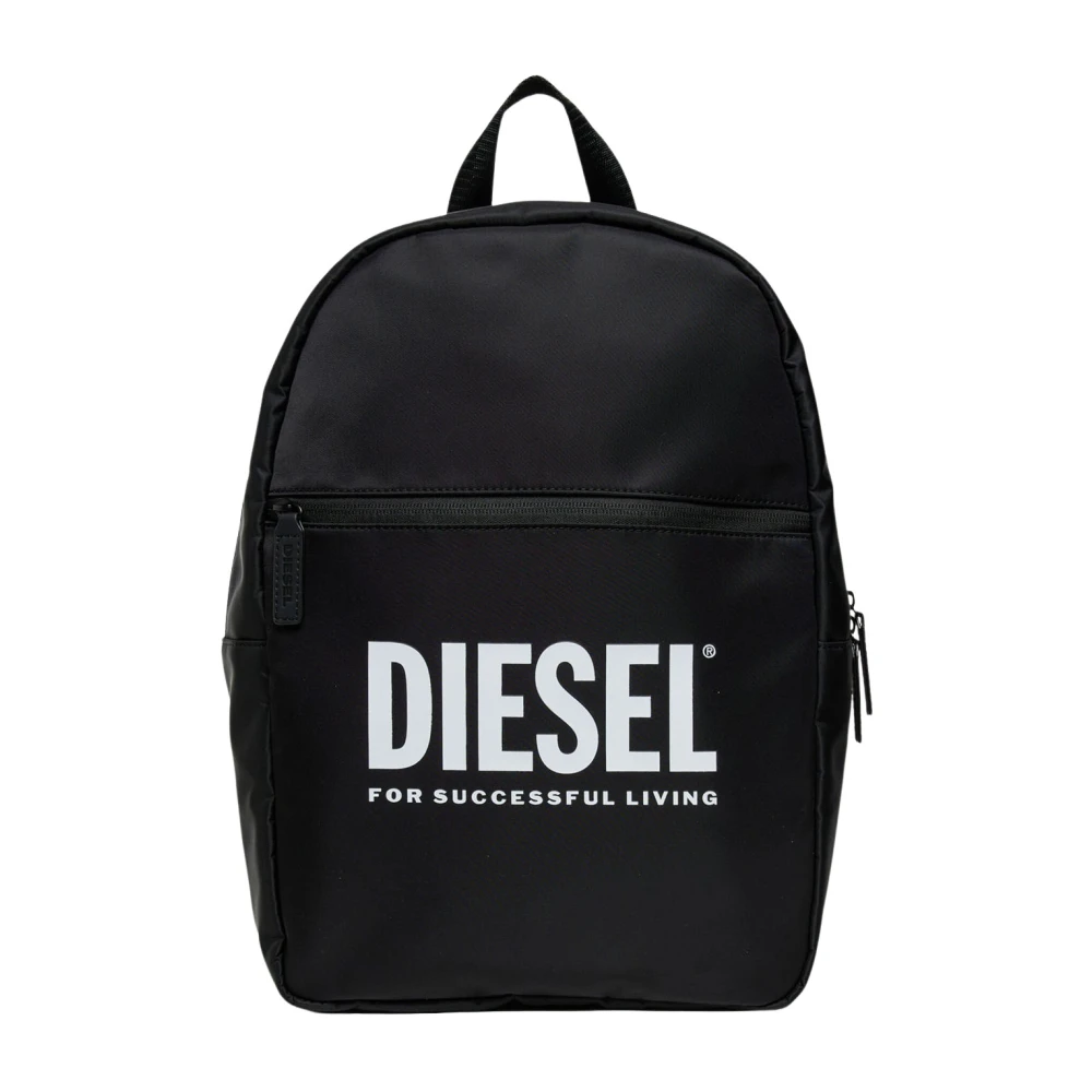 Diesel Men's Black Backpacks, One Size, Nylon Backpack