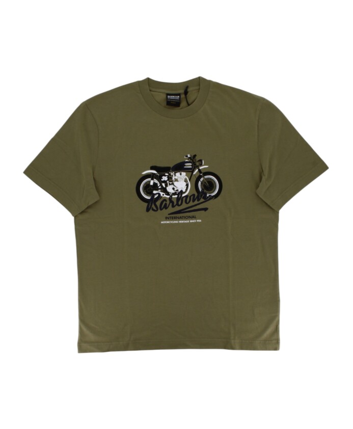 t-shirt-graphique-vert-polos