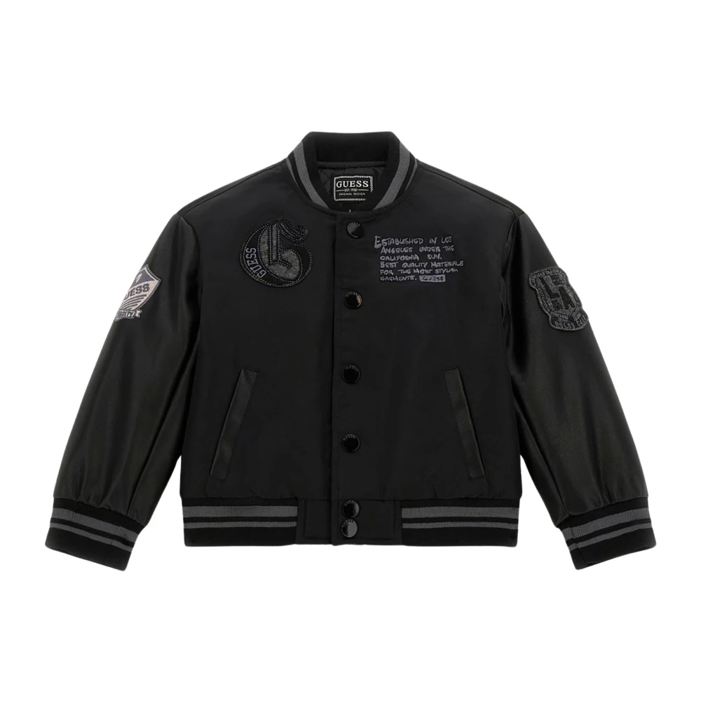 Guess Barn Bomberjacka med Broderi Black, Pojke