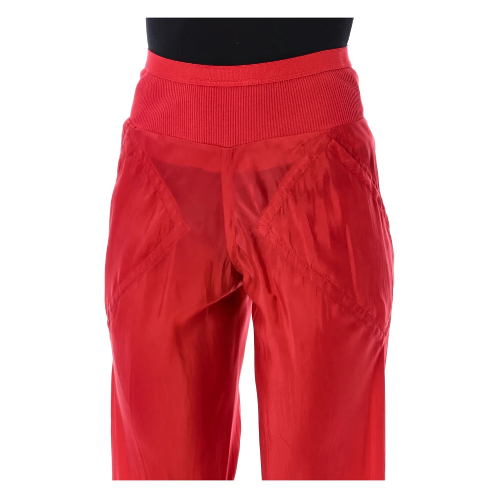 Rick Owens Trousers Red Dames