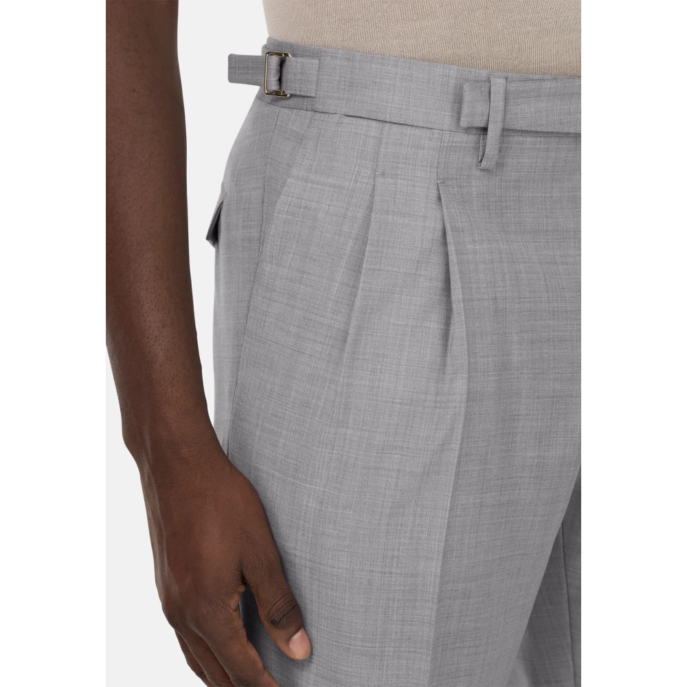 Boggi Milano Pure Wool Broek Gray Heren