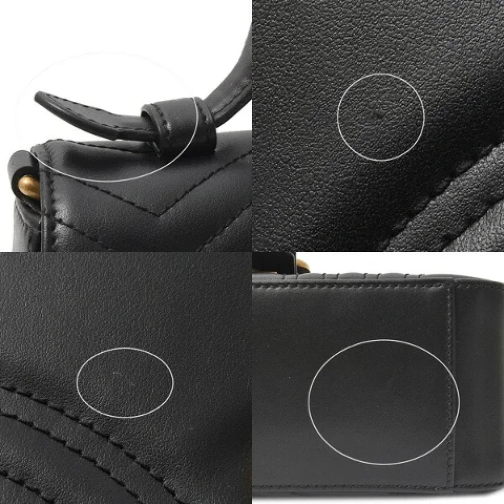 Gucci Vintage Pre-owned Leather gucci-bags Black Dames