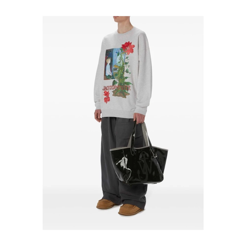 JW Anderson Zwarte Denim Tote Tas Black Dames