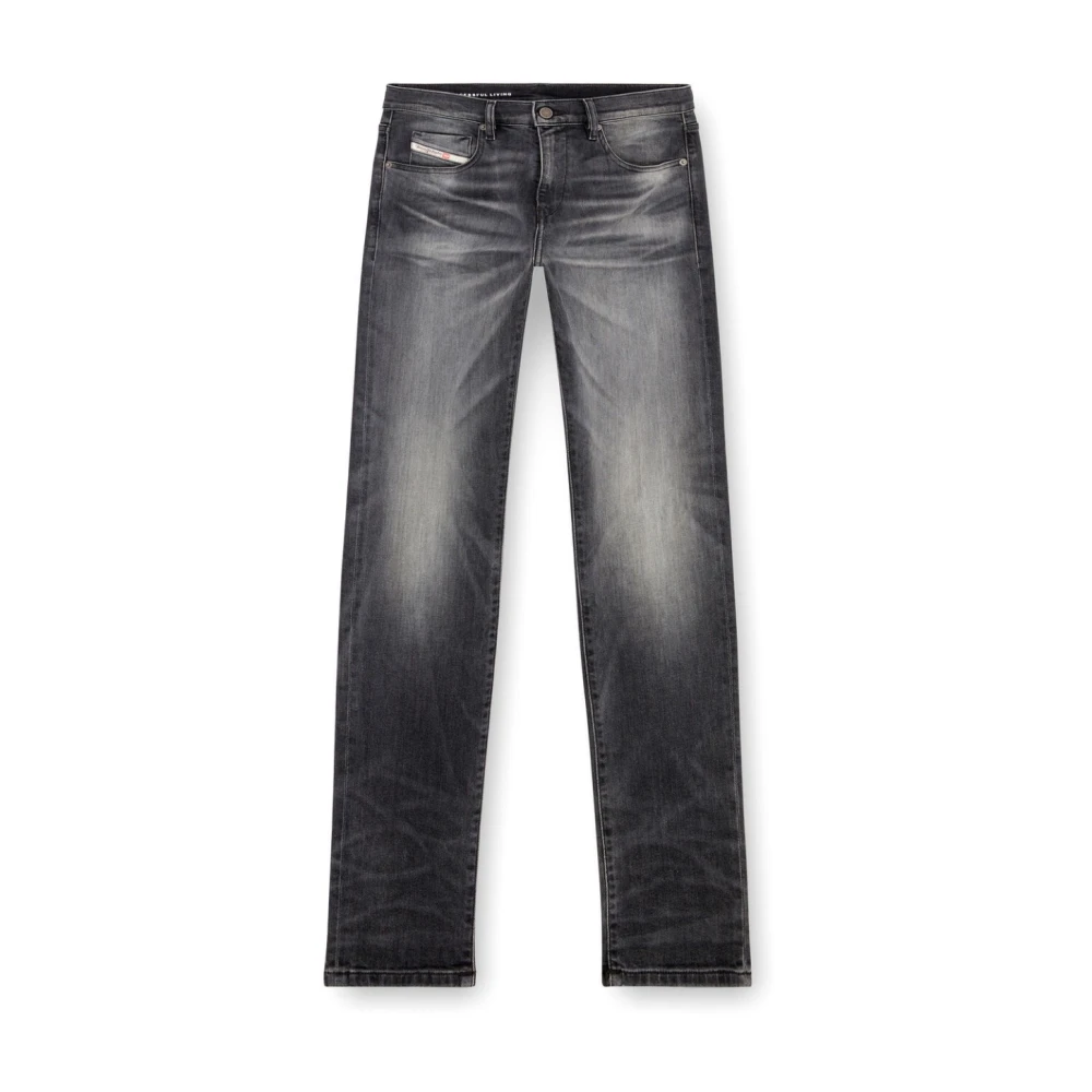 Diesel Men's Gray Slim Fit Jeans, W34, Slim 2019 D-Strukt Hybrid Grey Jeans