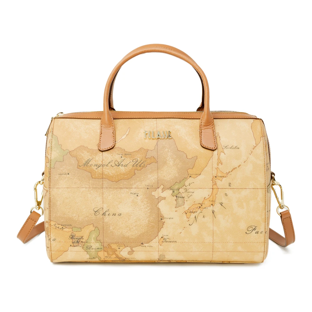 Alviero Martini 1a Classe Beige Leren Handtas Herfst Winter Collectie Beige Dames