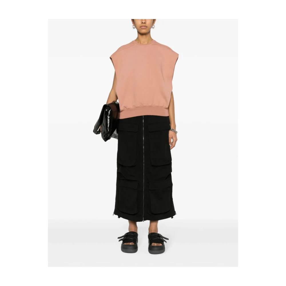 Rick Owens Mouwloze Sweatshirt Pink Dames