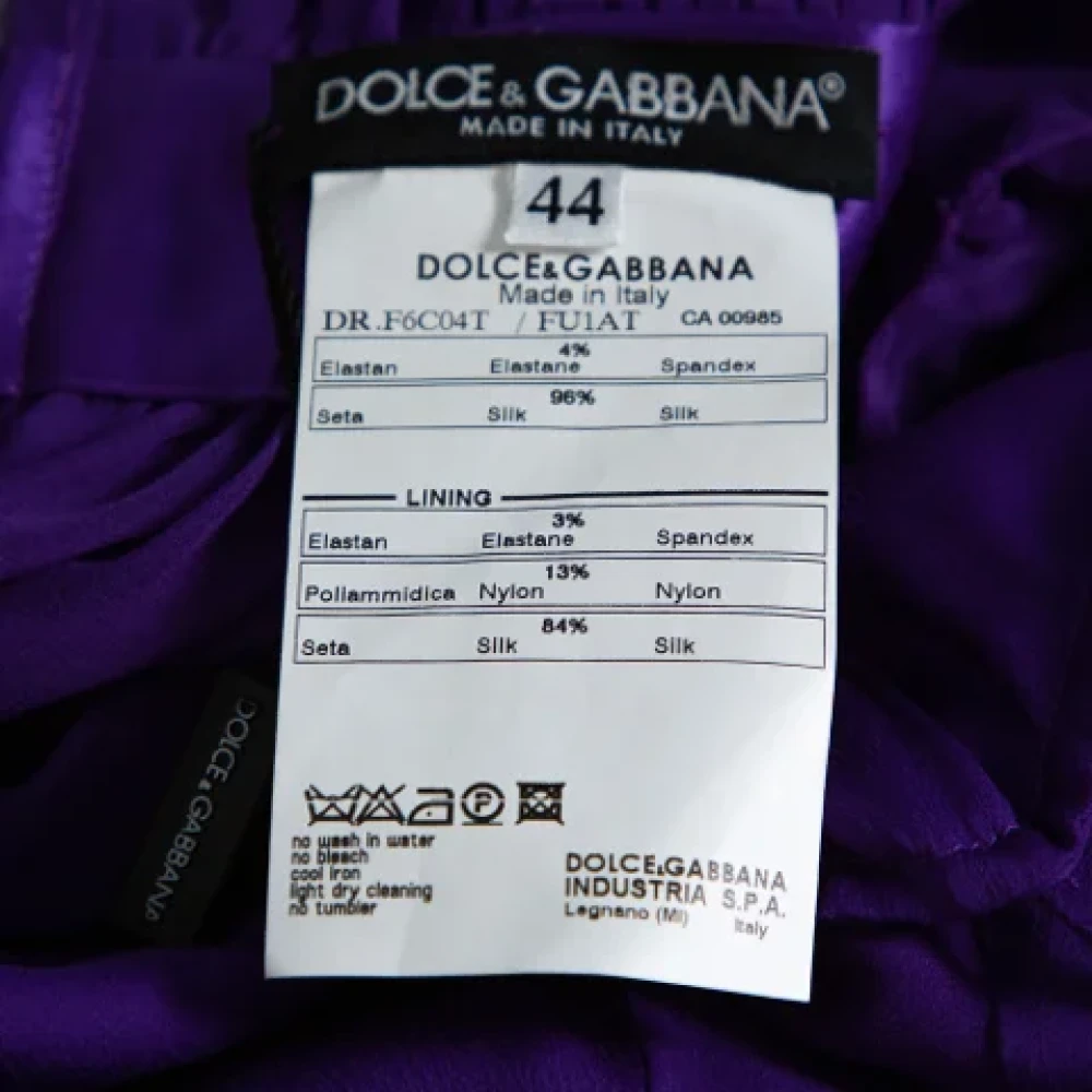 Dolce & Gabbana Pre-owned Fabric dresses Purple Dames