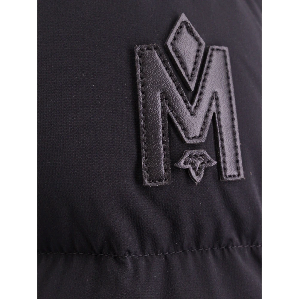 Mackage Zwarte Gewatteerde Lange Jas voor Vrouwen Black Dames