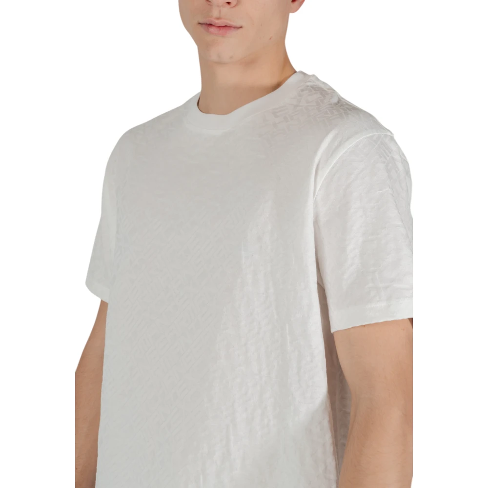 Armani Exchange Short Sleeve Cotton T-Shirt White Heren