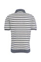 polo-raye-bleu-manches-courtes