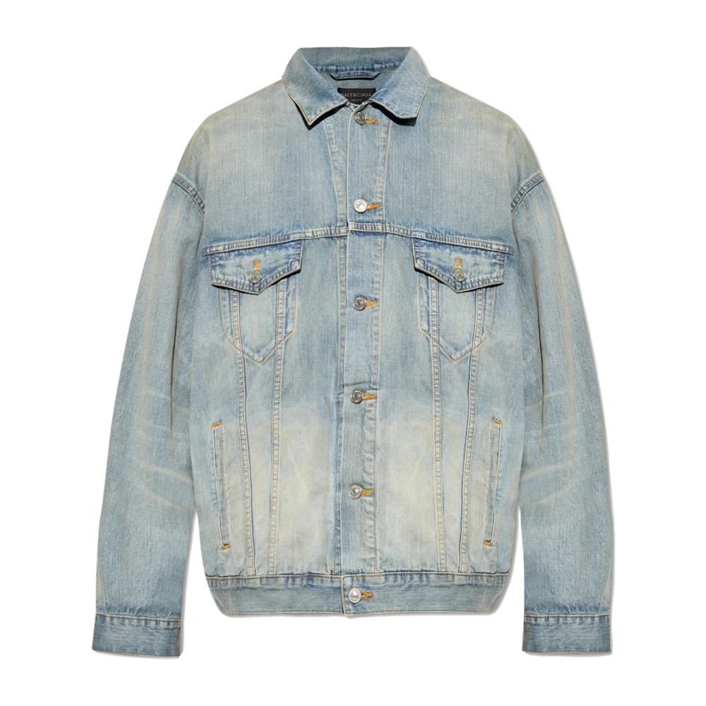 Balenciaga Paris Tropical Denim Jas Blue Heren