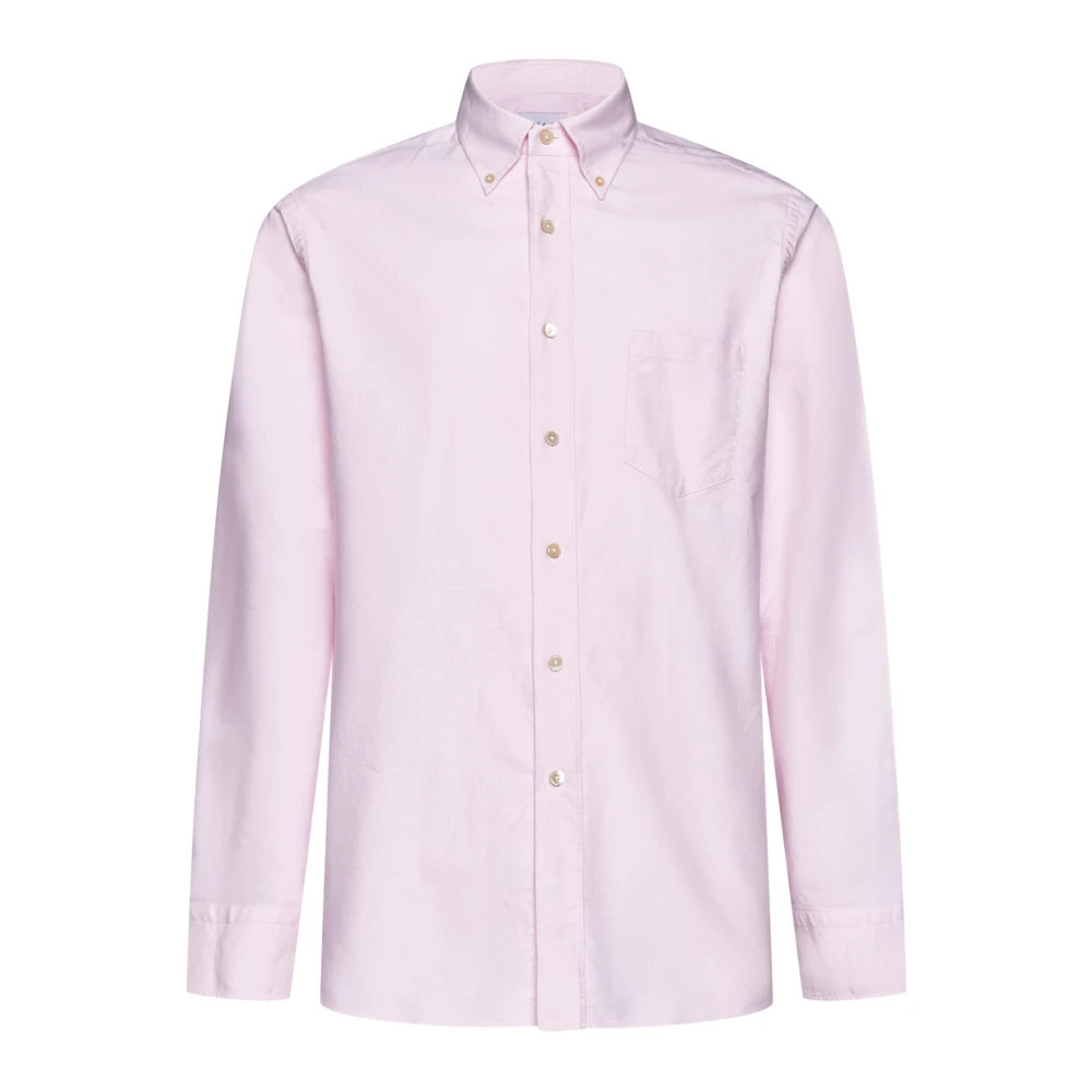 D4.0 Roze Oxford Button Down Shirt Pink Heren