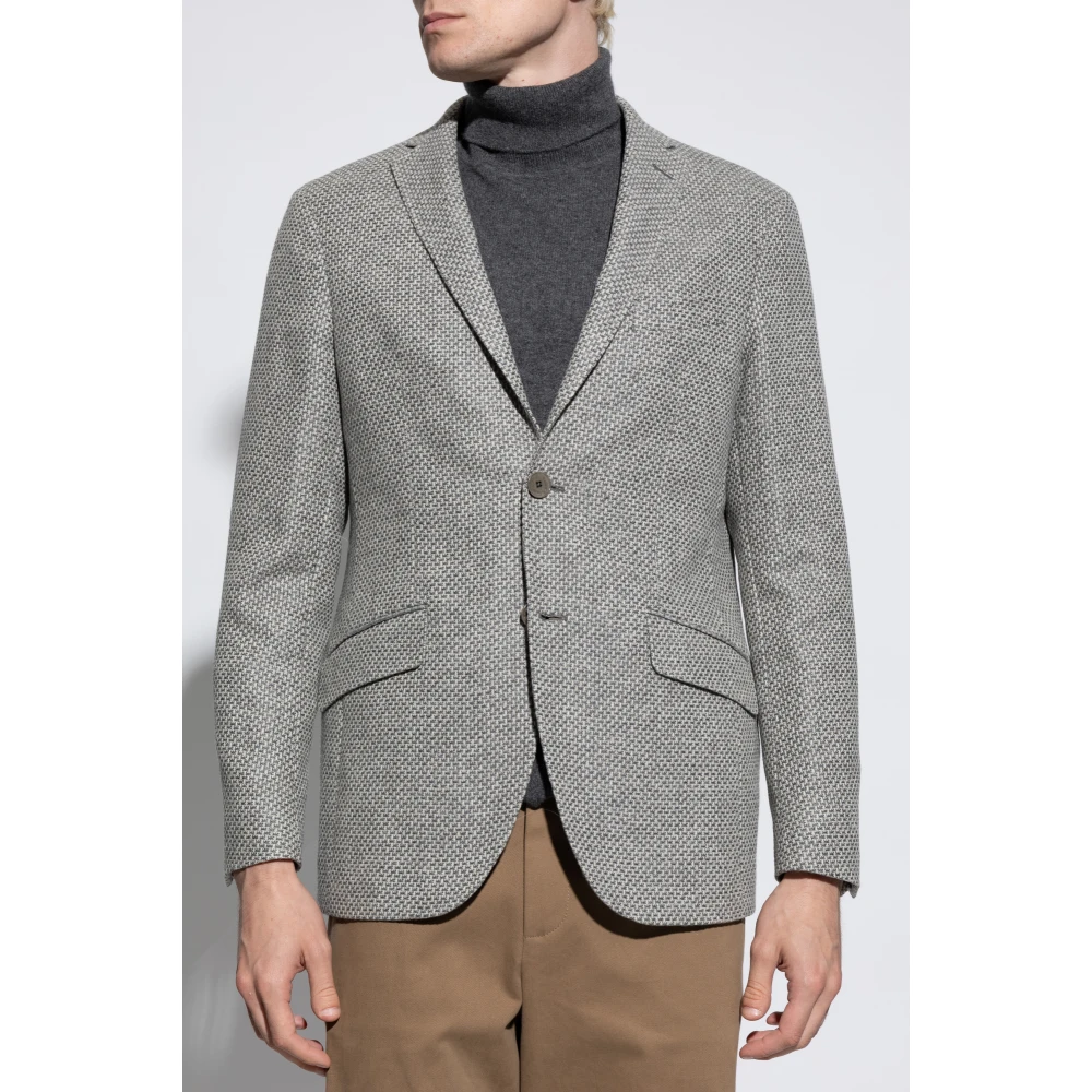 ETRO Wollen Blazer Gray Heren