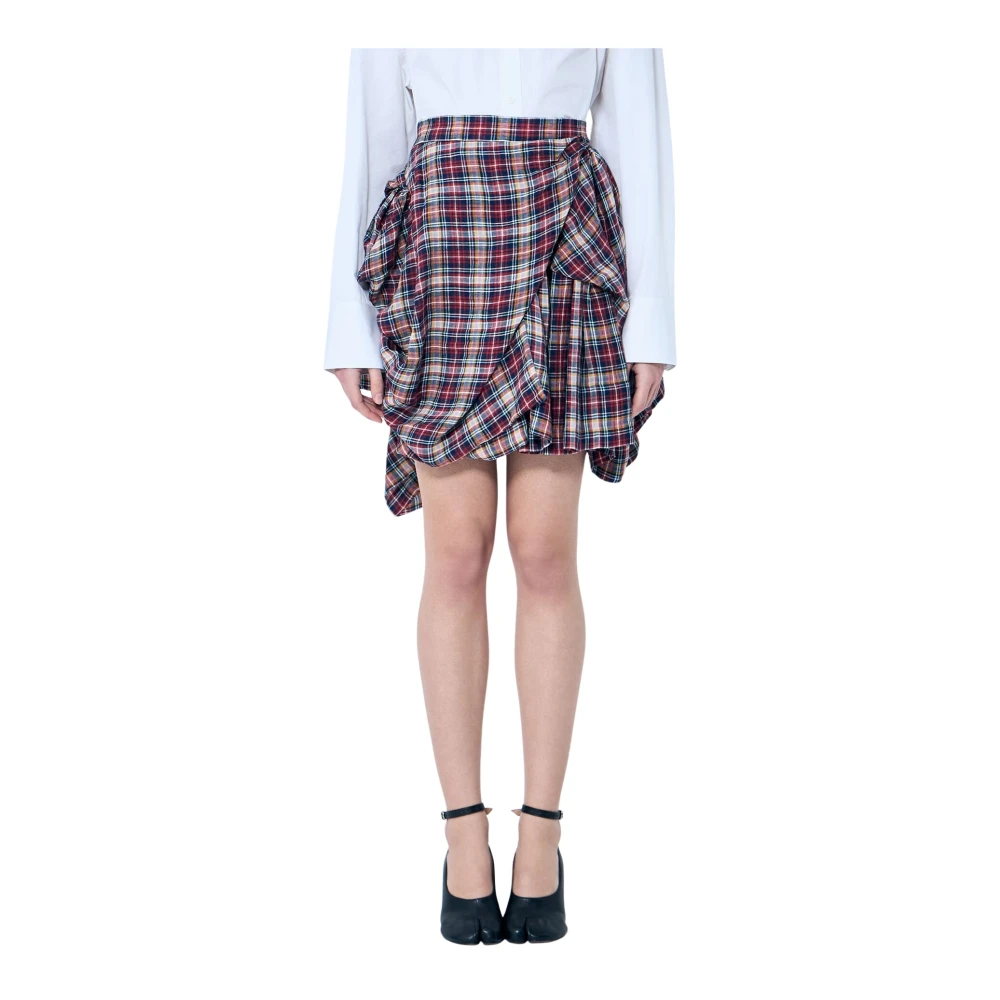 Vivienne Westwood Stijlvolle Linnen Mini Rok Multicolor Dames