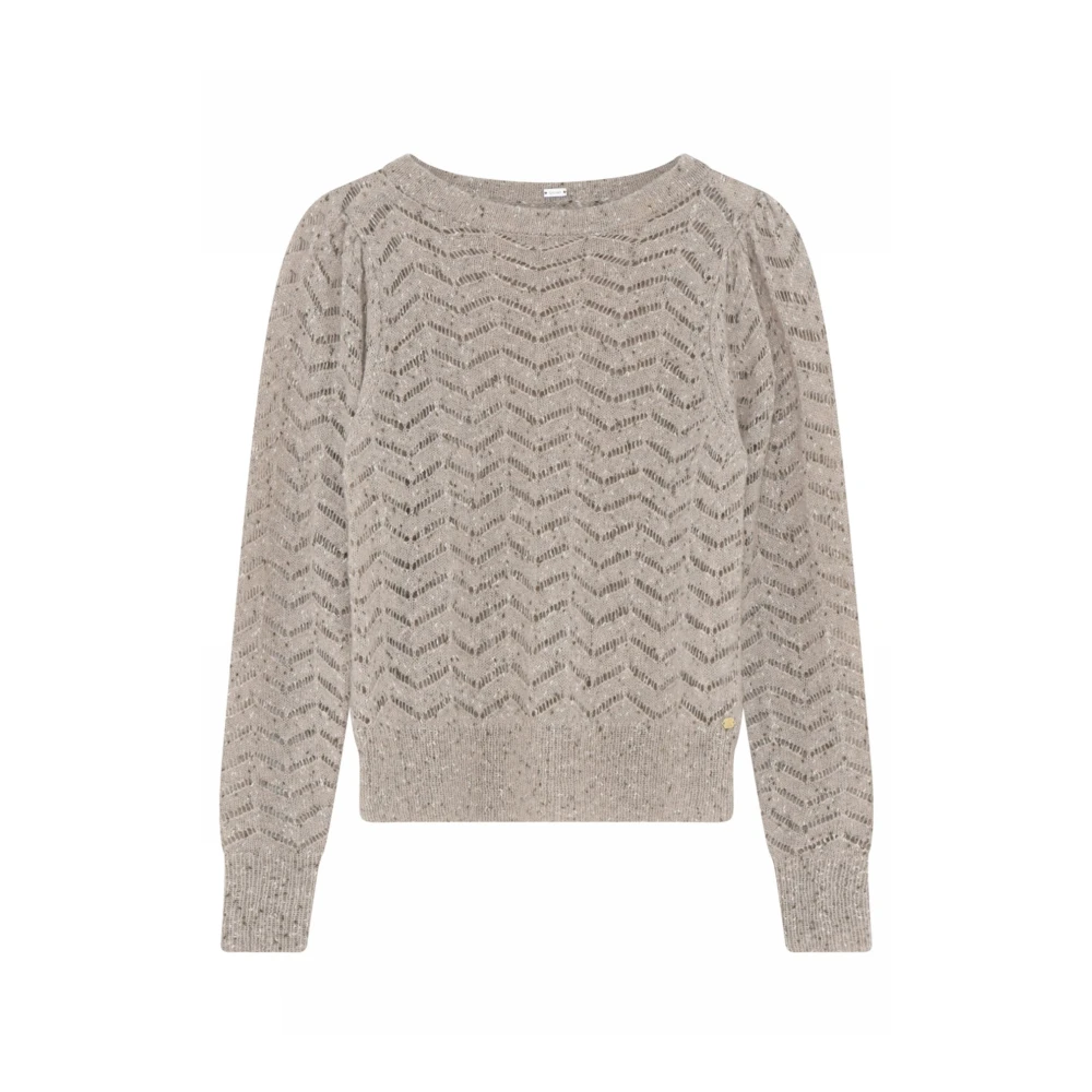 Gustav White Swan Gebreide Trui Beige Dames